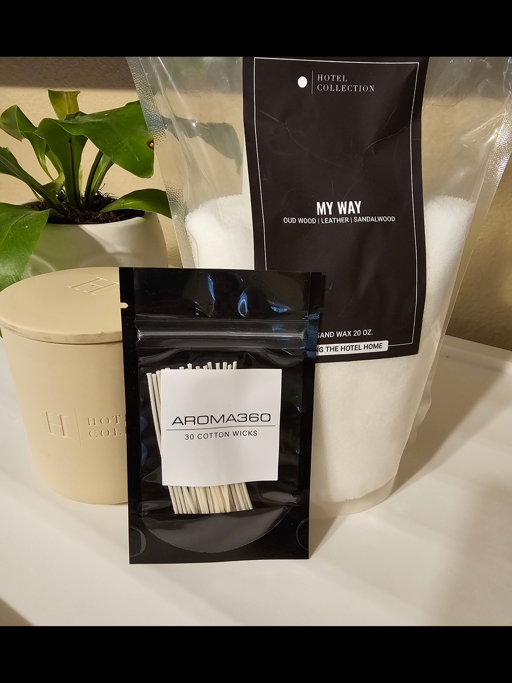 Hotel Collection Petite Ceramic Sand Wax Set- MY WAY